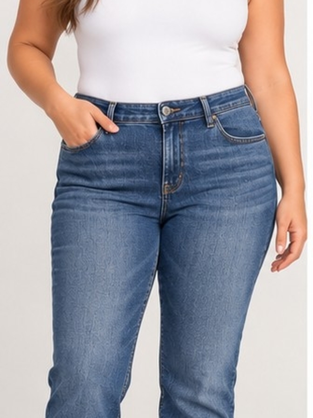 Vintage 2006 Old Navy OND Curvy Bootcut Jeans Womens 14R Y2K Stretch Blue